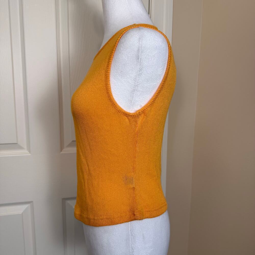 Princess Polly Corbo Tank Top Orange Size 8 Open Knit *New with Tags* - Picture 5 of 8